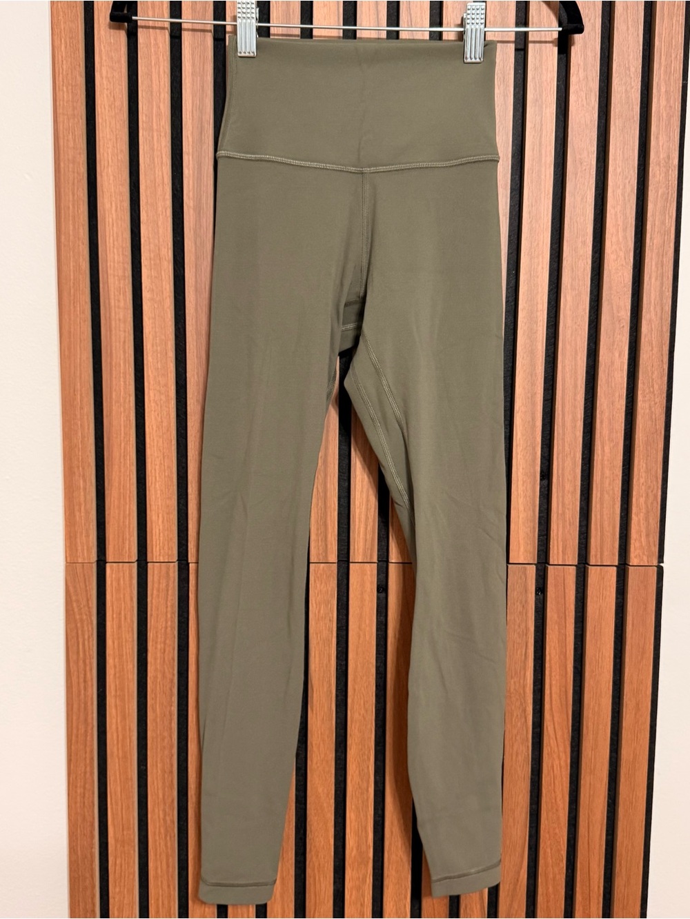 Lululemon High-Waist Olive Green Khaki Women's Leggings